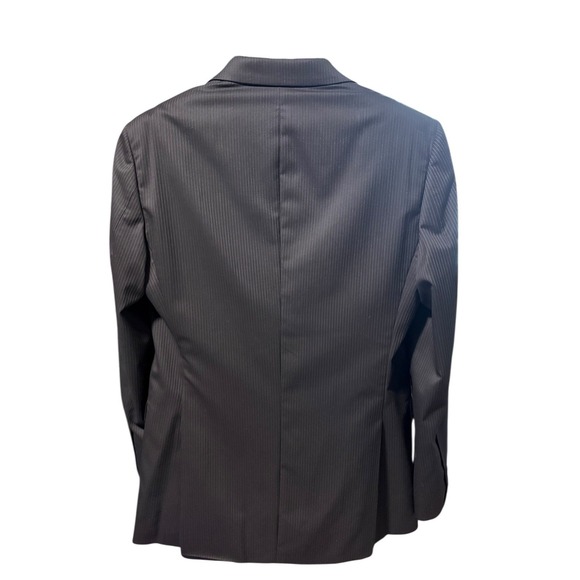 Brooks Brothers 346 Men's 2 Pcs Black Pinstripe Wool Suit 41R Jacket 34x33 Pants - Picture 4 of 16